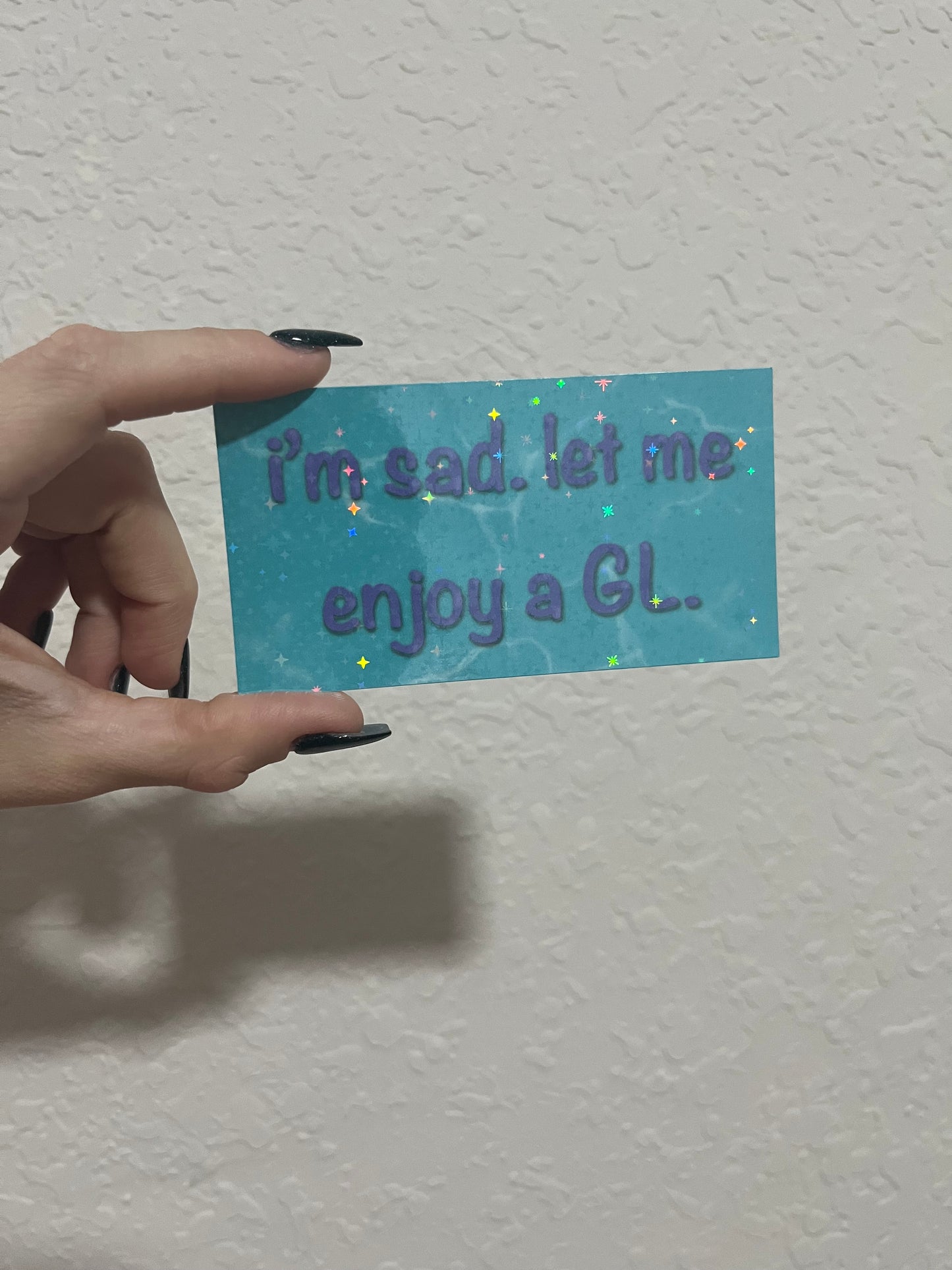 I’m Sad. Let Me Enjoy a GL Stickers | Shipping | Fandom Stickers | Girls’ Love