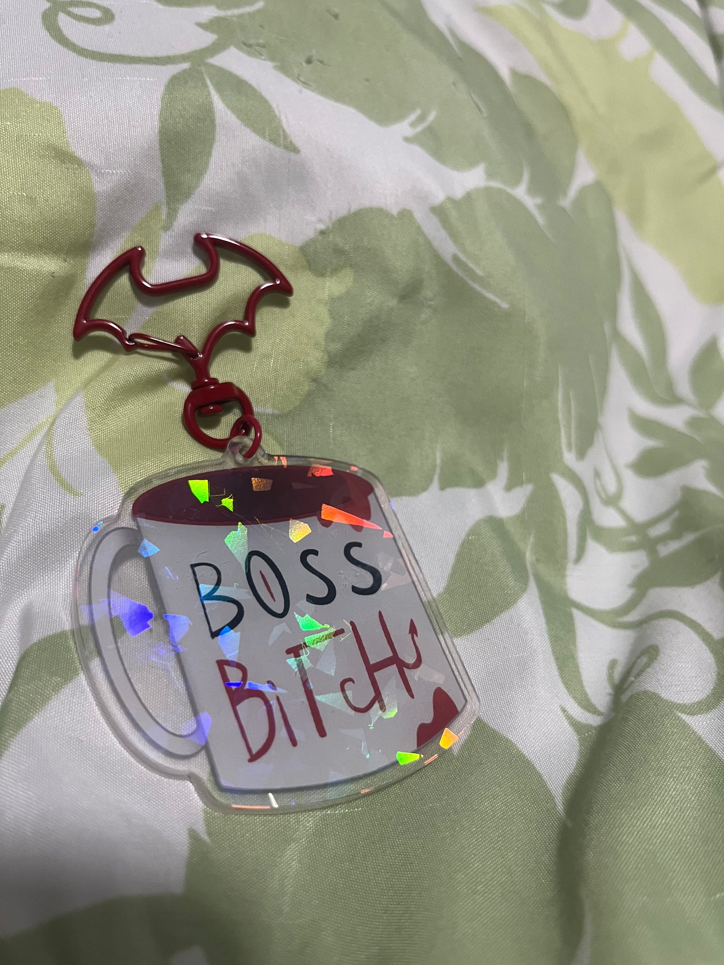 Helluva Boss Charms | Boss B*tch Mug Keychains | Blitzø | Fandom Charms | Hellaverse