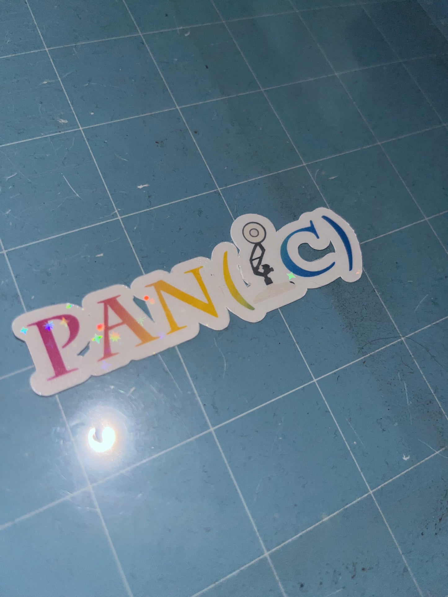 Pan(ic) Sticker | Pansexual | LGBTQ+ | Funny | Pan Lamp | Pride