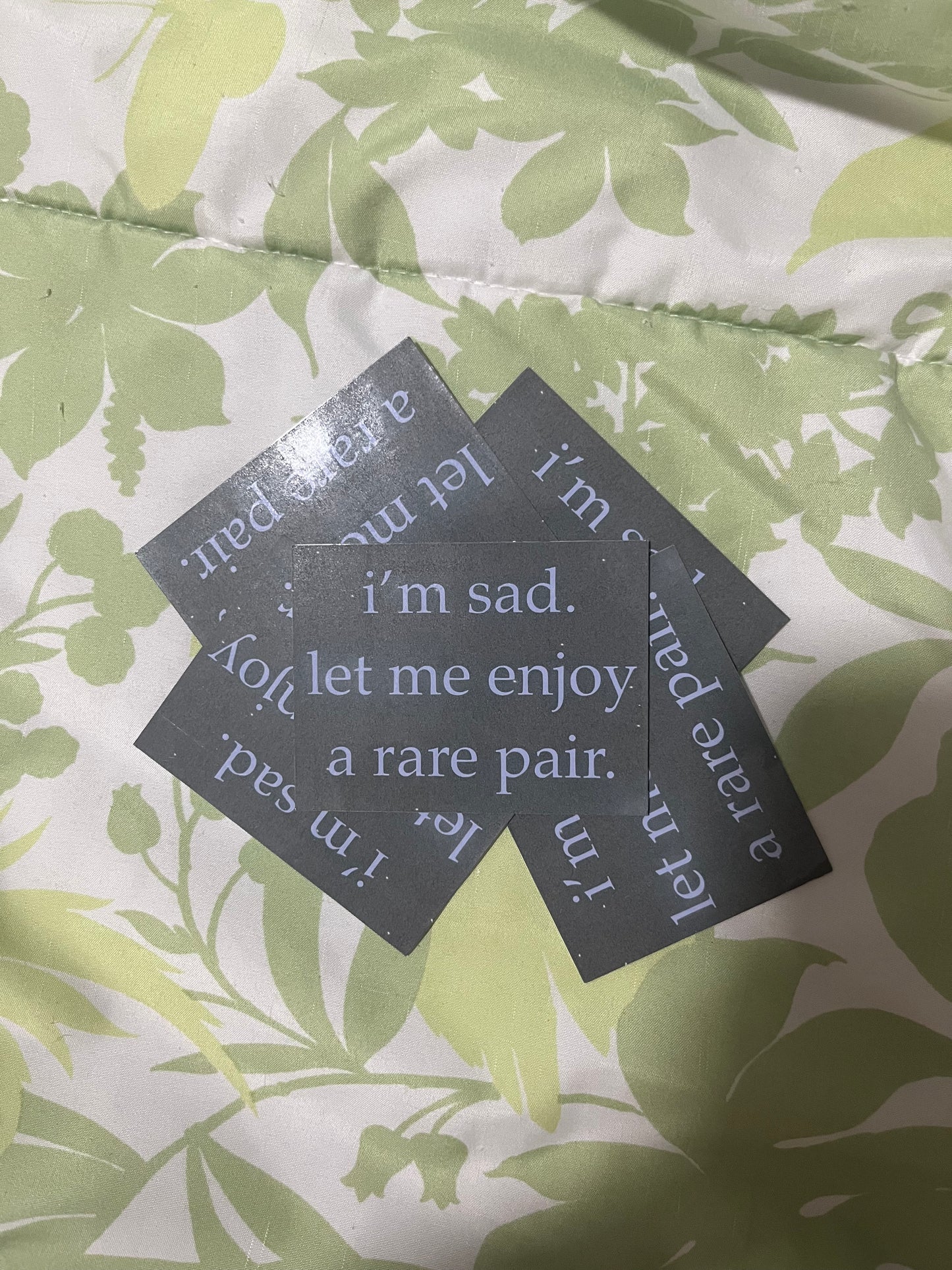 I’m Sad. Let Me Enjoy a Rare Pair Stickers | Shipping | Fandom Stickers | Rare Pairs