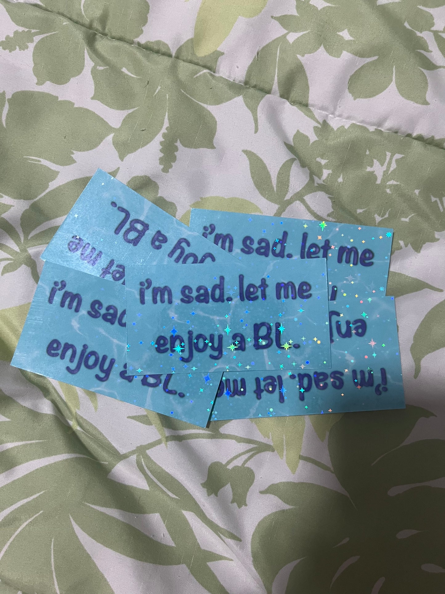 I’m Sad. Let Me Enjoy a BL Stickers | Shipping | Fandom Stickers | Boys’ Love