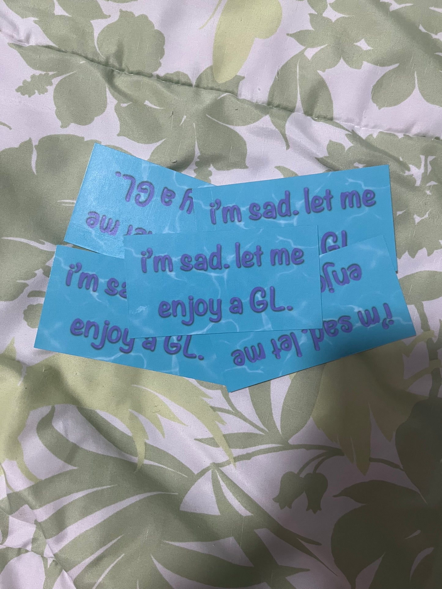 I’m Sad. Let Me Enjoy a GL Stickers | Shipping | Fandom Stickers | Girls’ Love