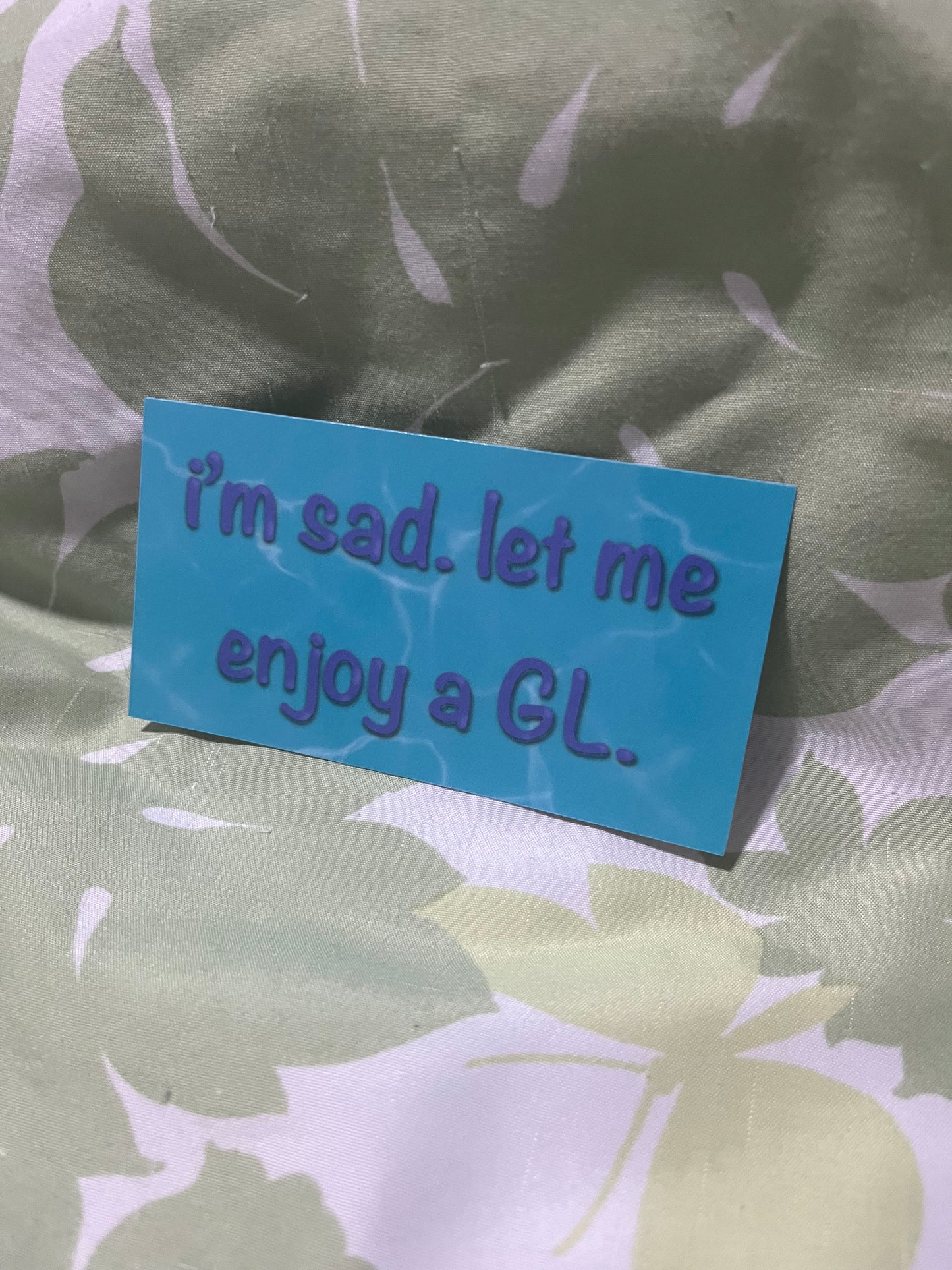 I’m Sad. Let Me Enjoy a GL Stickers | Shipping | Fandom Stickers | Girls’ Love
