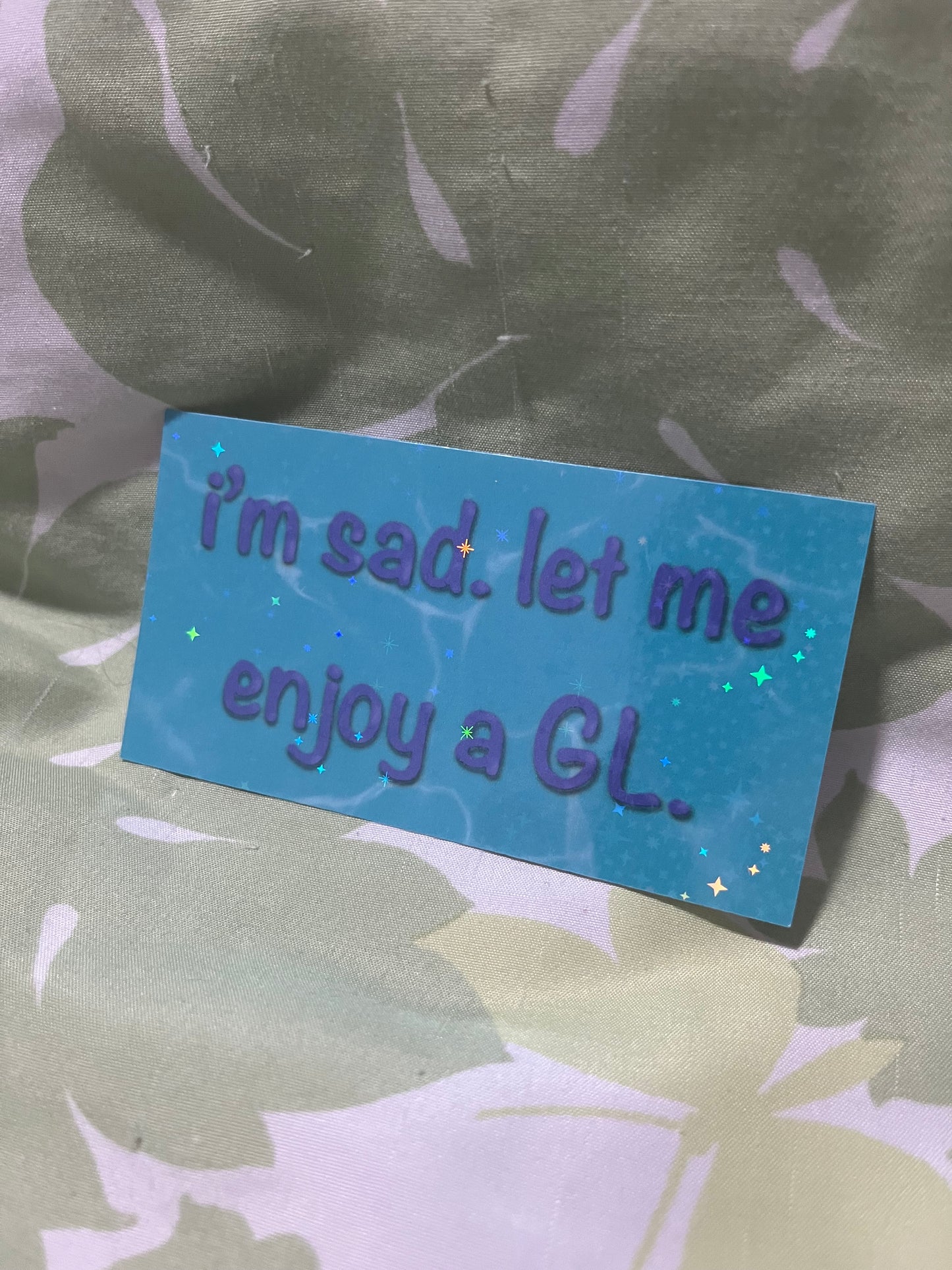 I’m Sad. Let Me Enjoy a GL Stickers | Shipping | Fandom Stickers | Girls’ Love