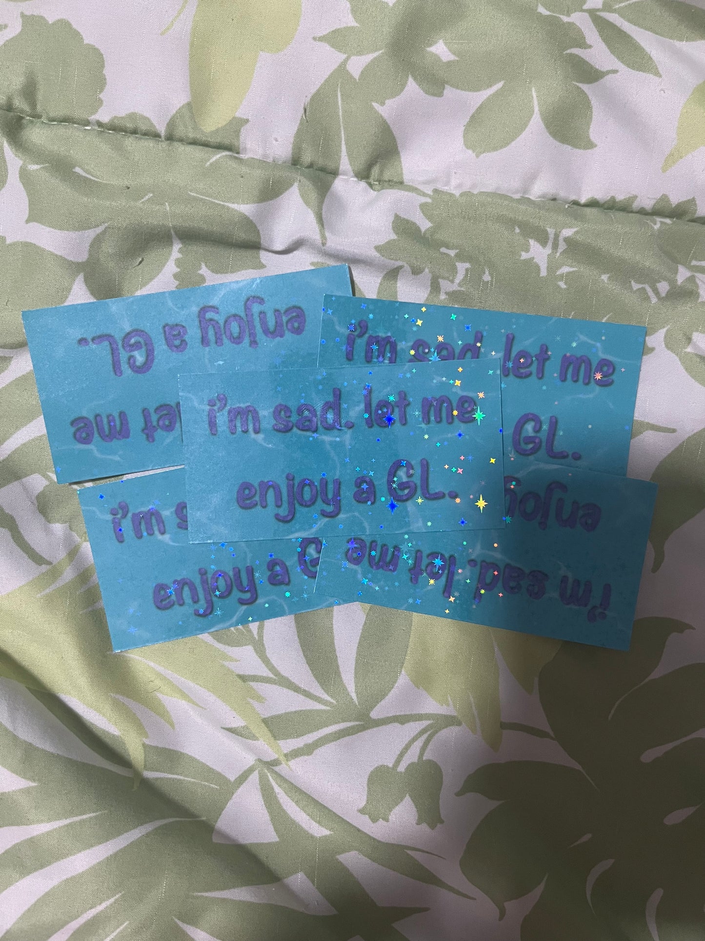 I’m Sad. Let Me Enjoy a GL Stickers | Shipping | Fandom Stickers | Girls’ Love