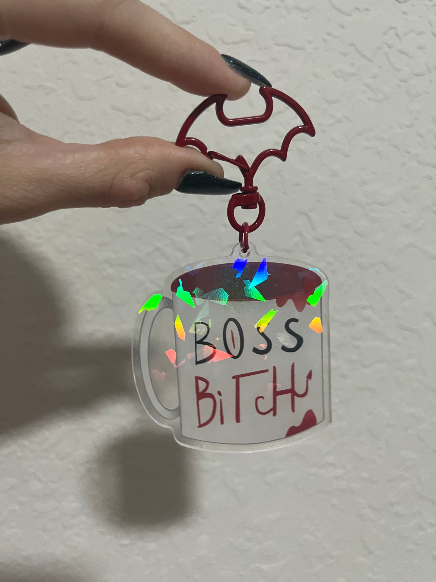Helluva Boss Charms | Boss B*tch Mug Keychains | Blitzø | Fandom Charms | Hellaverse
