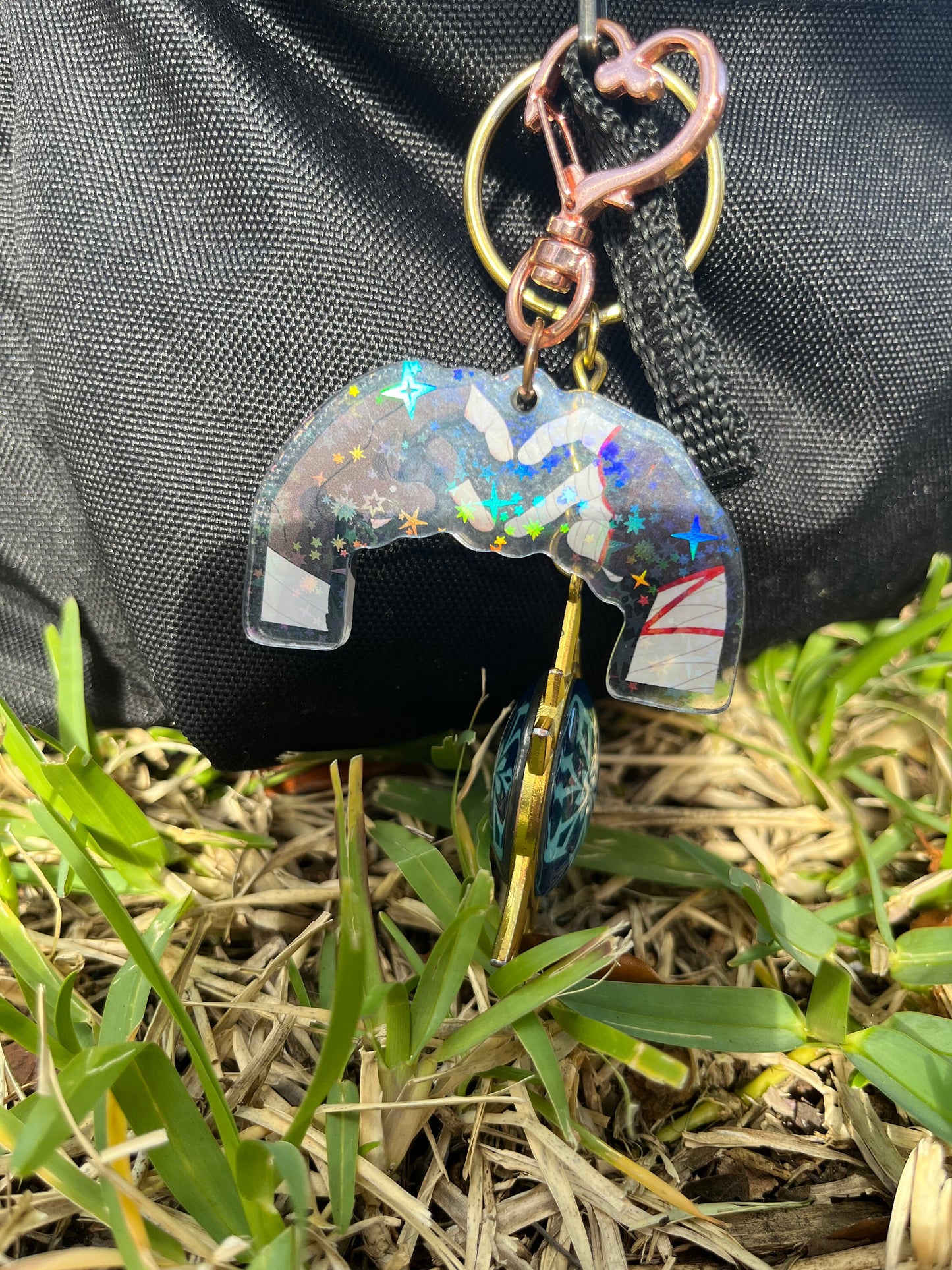 PREORDER Genshin Impact Charm | Fandom Acrylic Holographic Charm | Genshin Impact Ship Finger Heart Charms | Anime