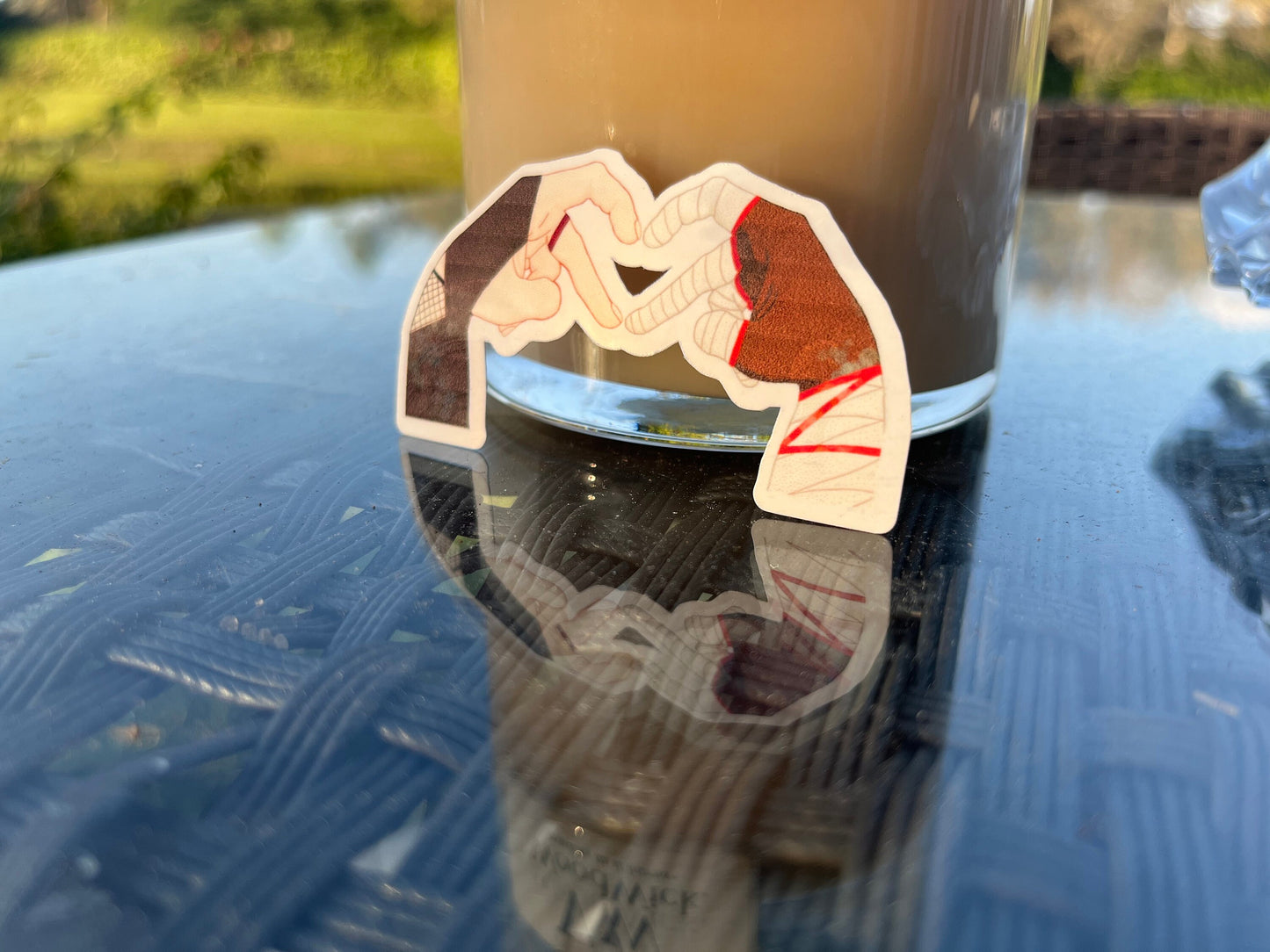 Genshin Impact Sticker | Fandom Glossy Stickers | Genshin Impact Ship Finger Heart Stickers | Anime