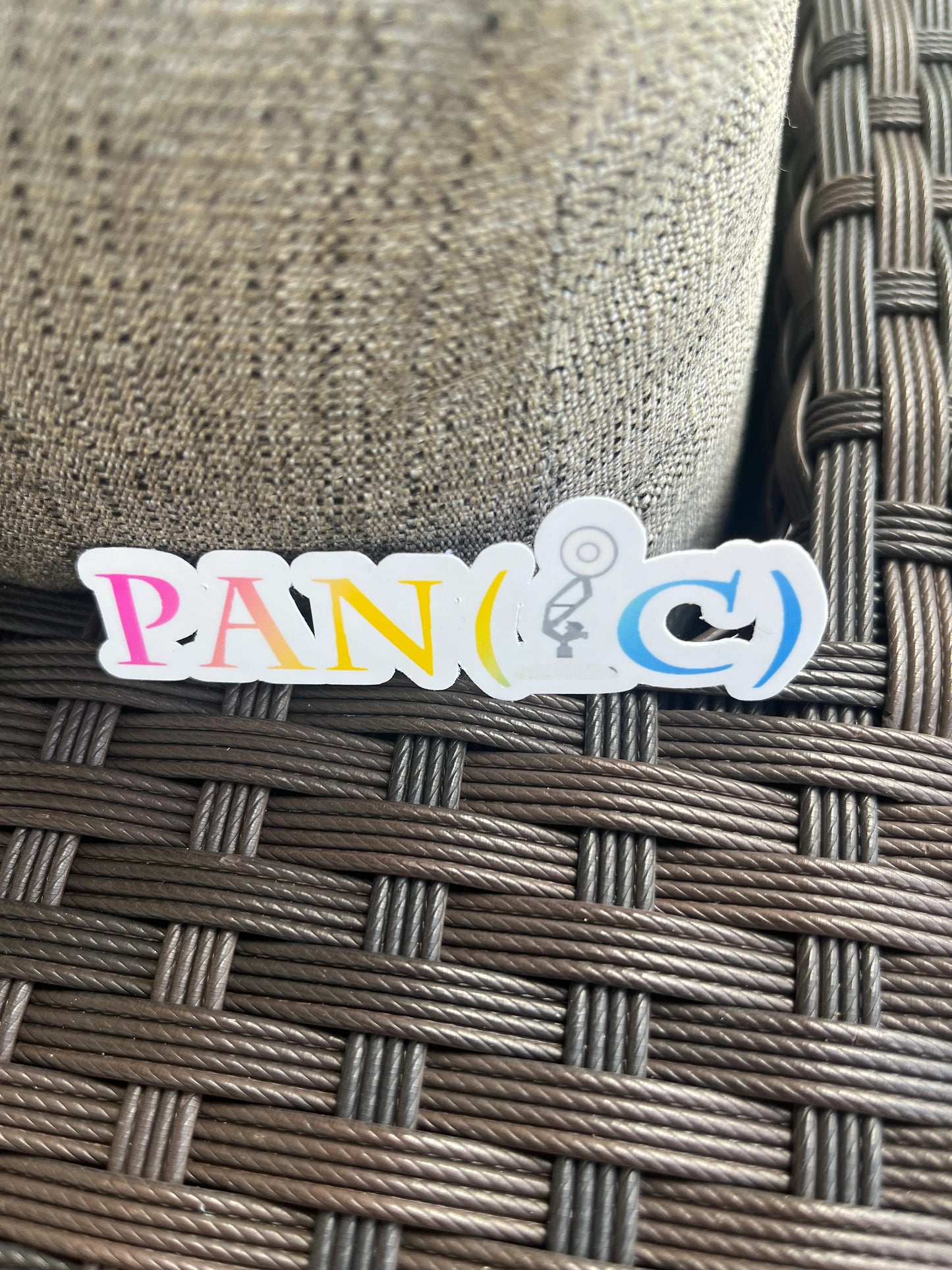 Pan(ic) Sticker | Pansexual | LGBTQ+ | Funny | Pan Lamp | Pride