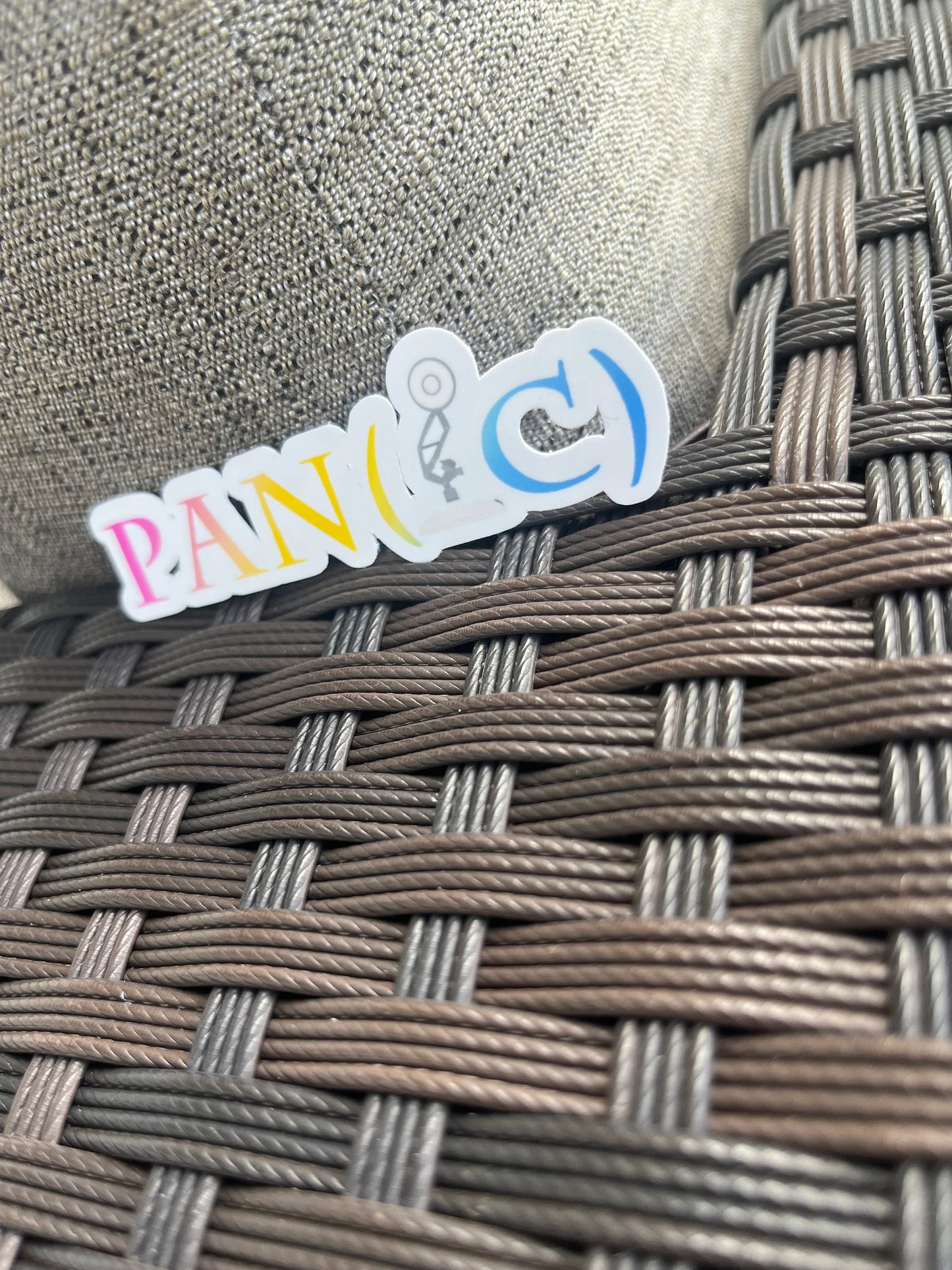 Pan(ic) Sticker | Pansexual | LGBTQ+ | Funny | Pan Lamp | Pride