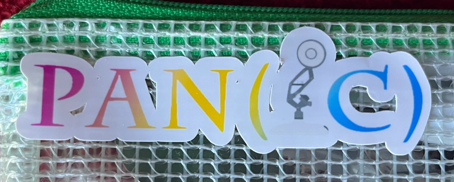 Pan(ic) Sticker | Pansexual | LGBTQ+ | Funny | Pan Lamp | Pride