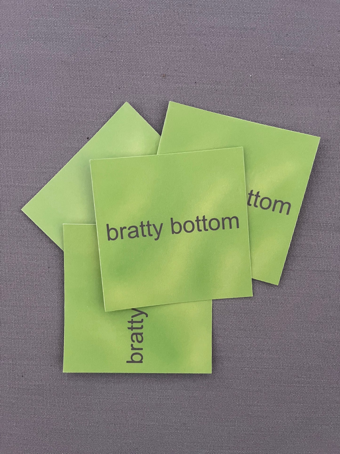 Bratty Bottom Sticker | Charli XCX | Memes | Brat | Pop Culture | Parody