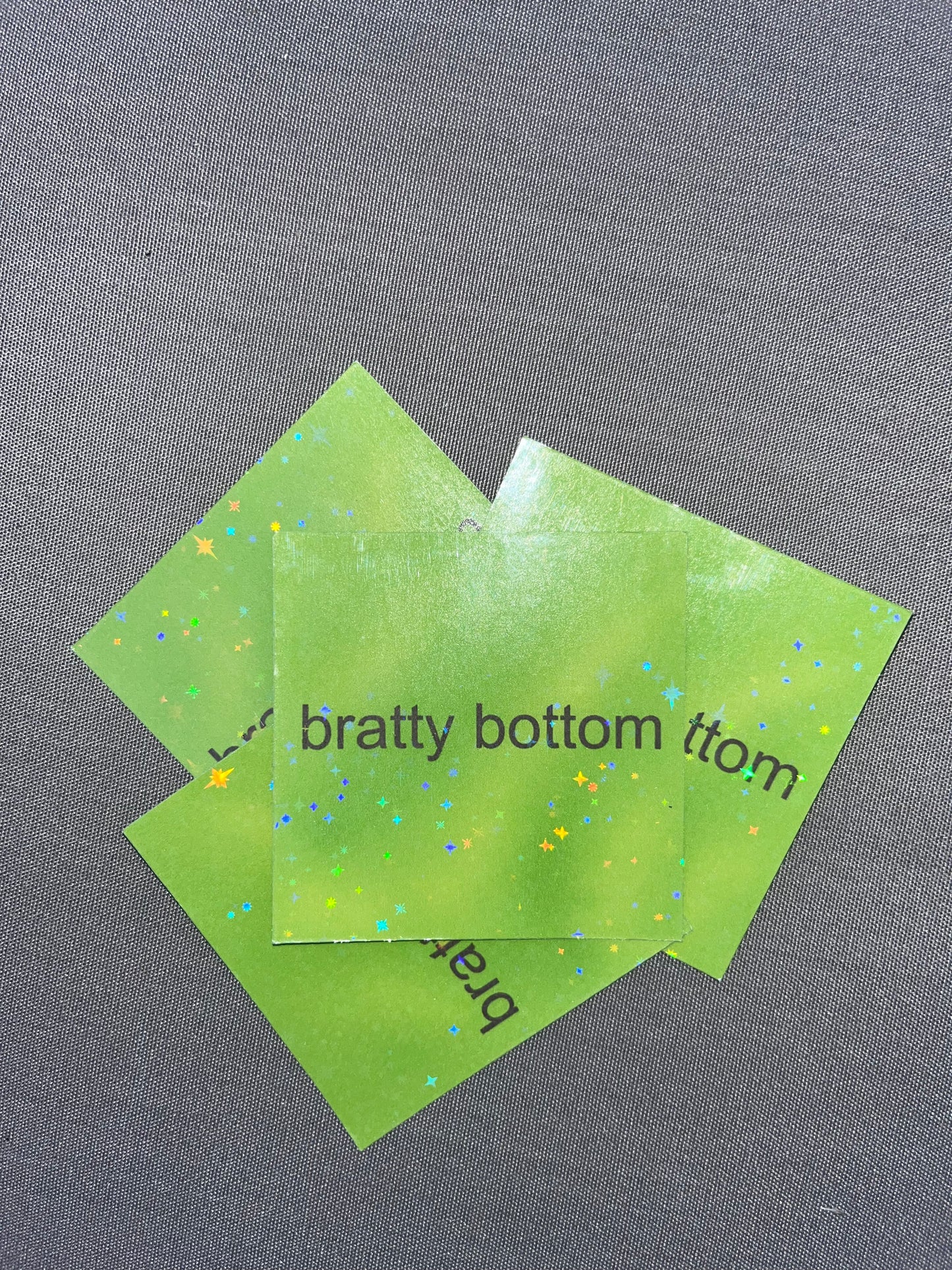 Bratty Bottom Sticker | Charli XCX | Memes | Brat | Pop Culture | Parody