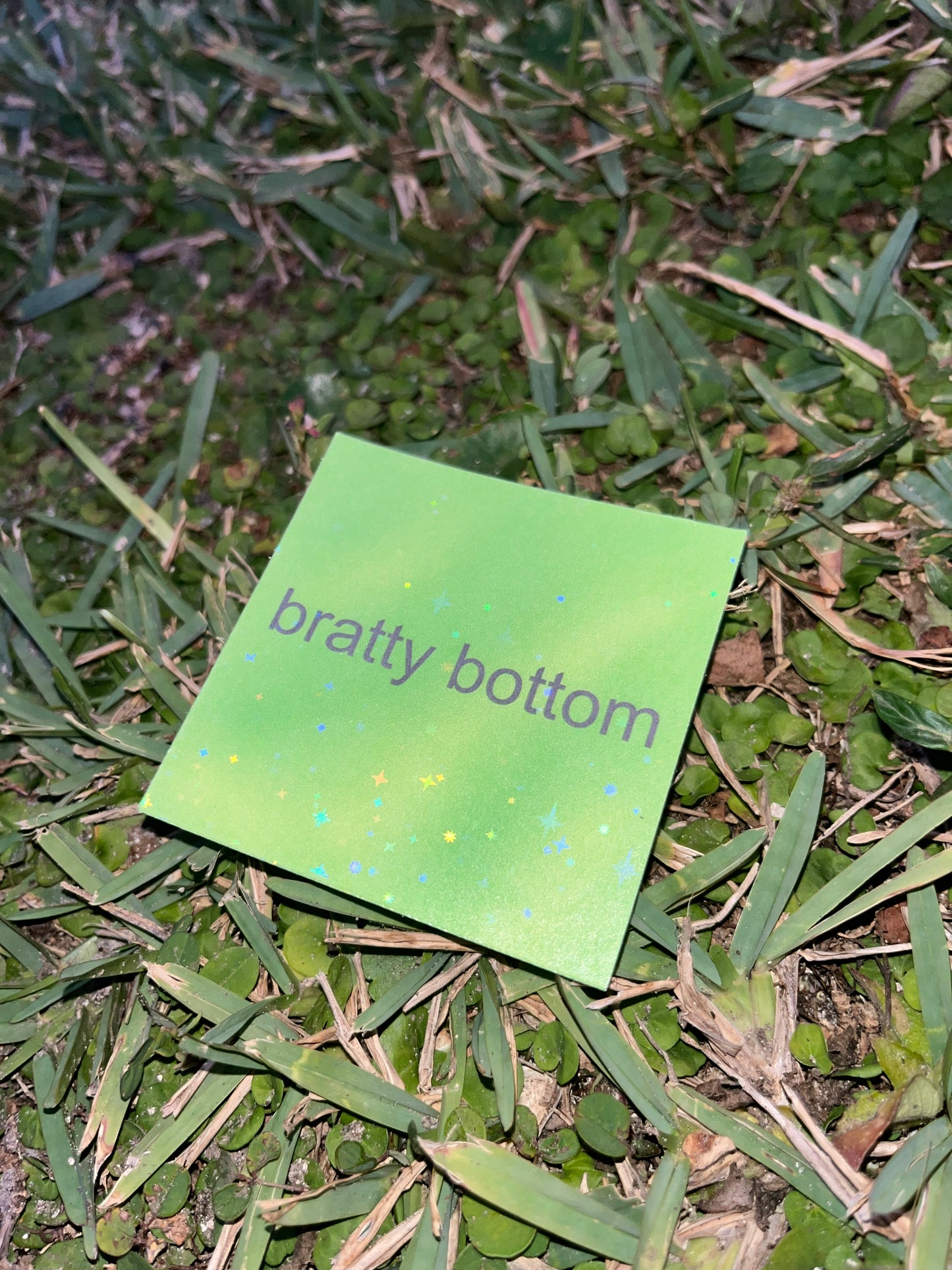 Bratty Bottom Sticker | Charli XCX | Memes | Brat | Pop Culture | Parody
