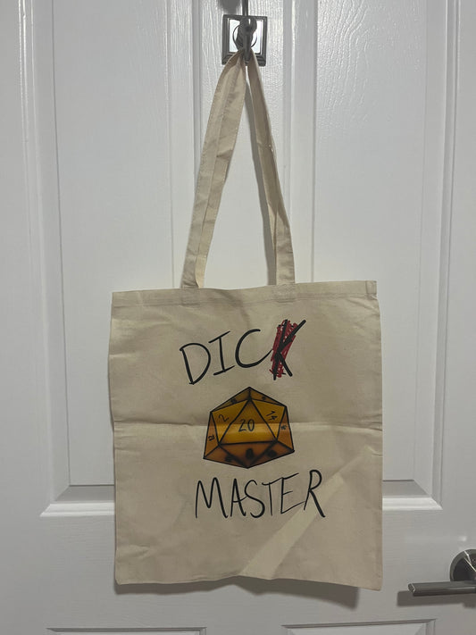 D*ck Master | Dungeons & Dragons | Dungeon Master | Tote Bags | D&D