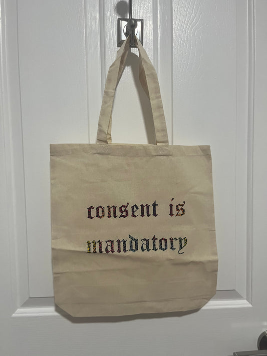 Consent is Mandatory | Tote Bags | Consent is Mandatory Tote Bag